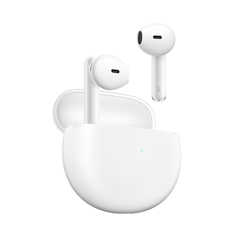 white earbuds