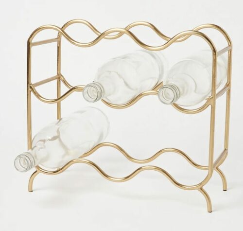 gold wine rack oliver bonas joint christmas presents for parents