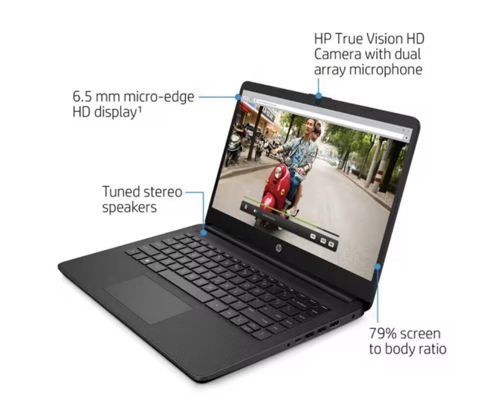 HP 14s-dq0518sa 14" Laptop - IntelĀ® CeleronĀ®, 128 GB eMMC, Black - best laptop for sims 4