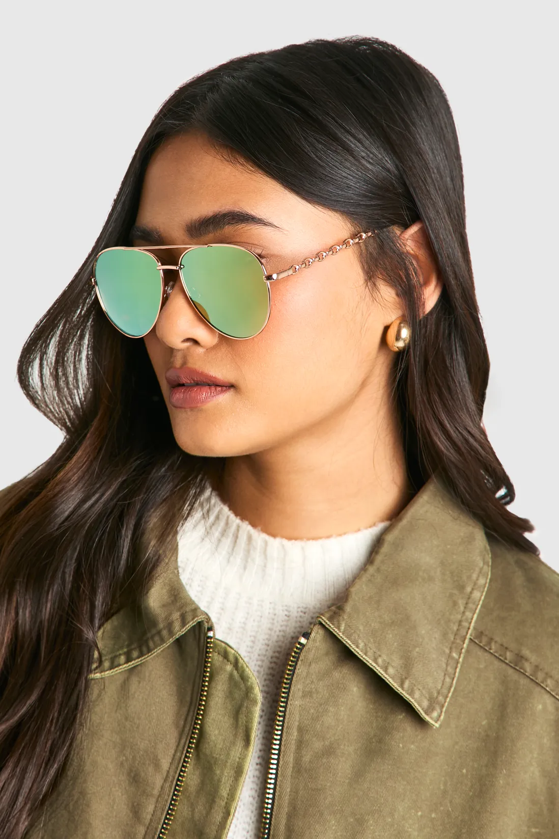 boohoo aviator sunglasses