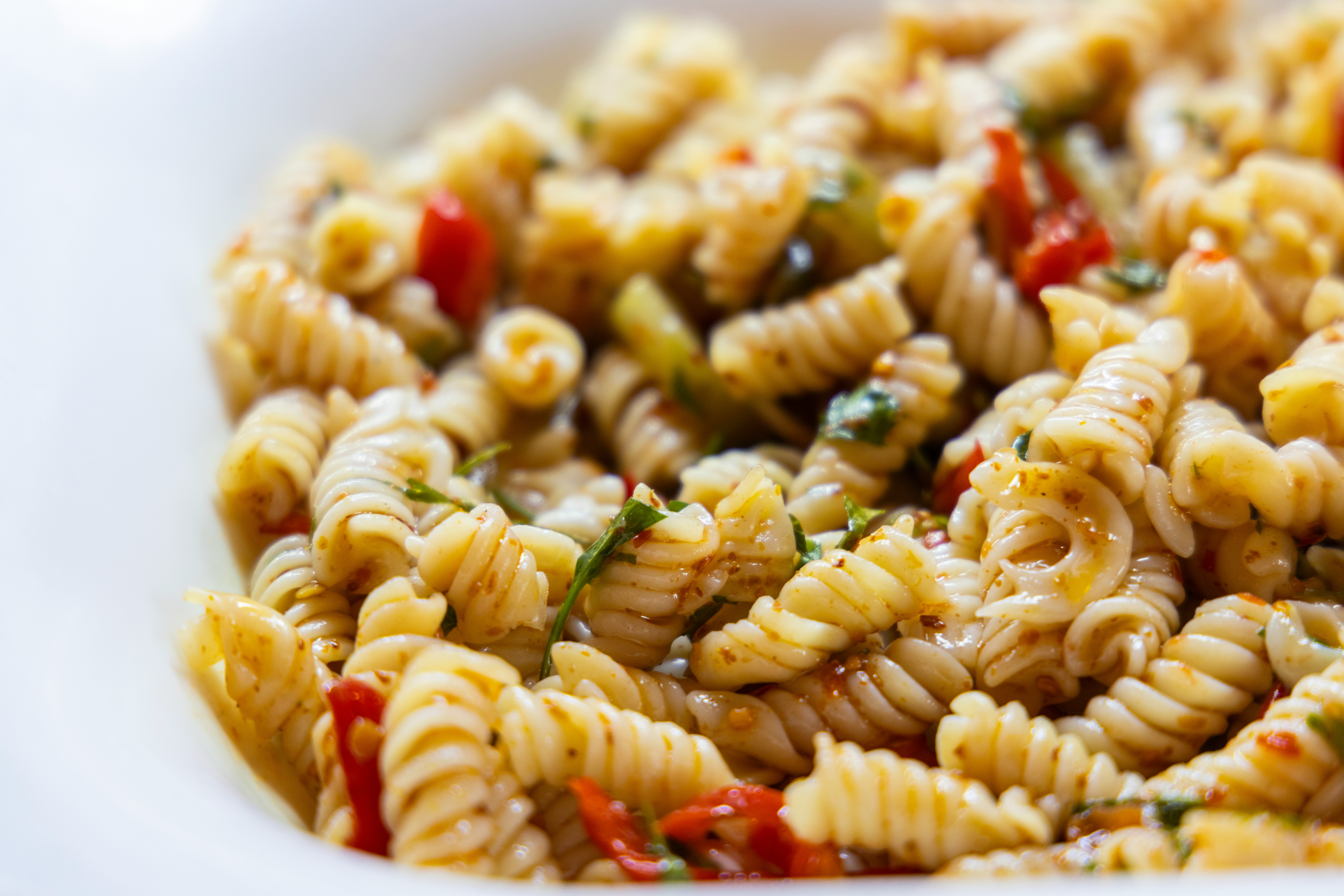 Air Fryer Tomato Courgette Pasta